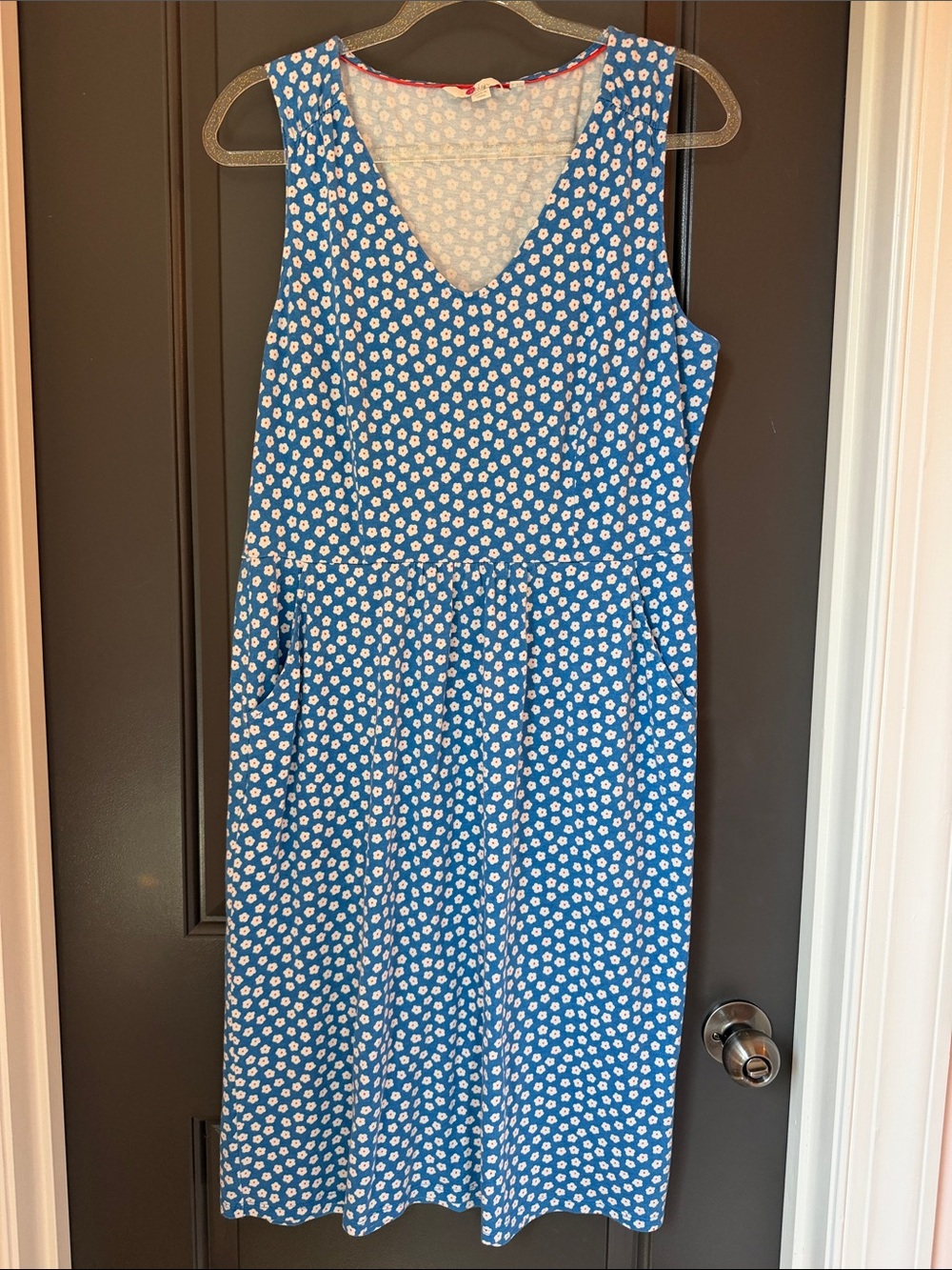 Biden Blue Floral Dress Size 12